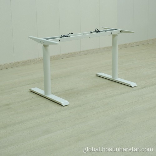 Rectangular Three Section Lifting Column Single desk standSingle desk stand Supplier